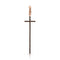 Dominique Cohen tall narrow diamond cross enhancer, hinged bail, in black diamonds and 18k rose gold <span class='visuallyhidden'>Call, text 323-404-2959 for shopping help.</span>